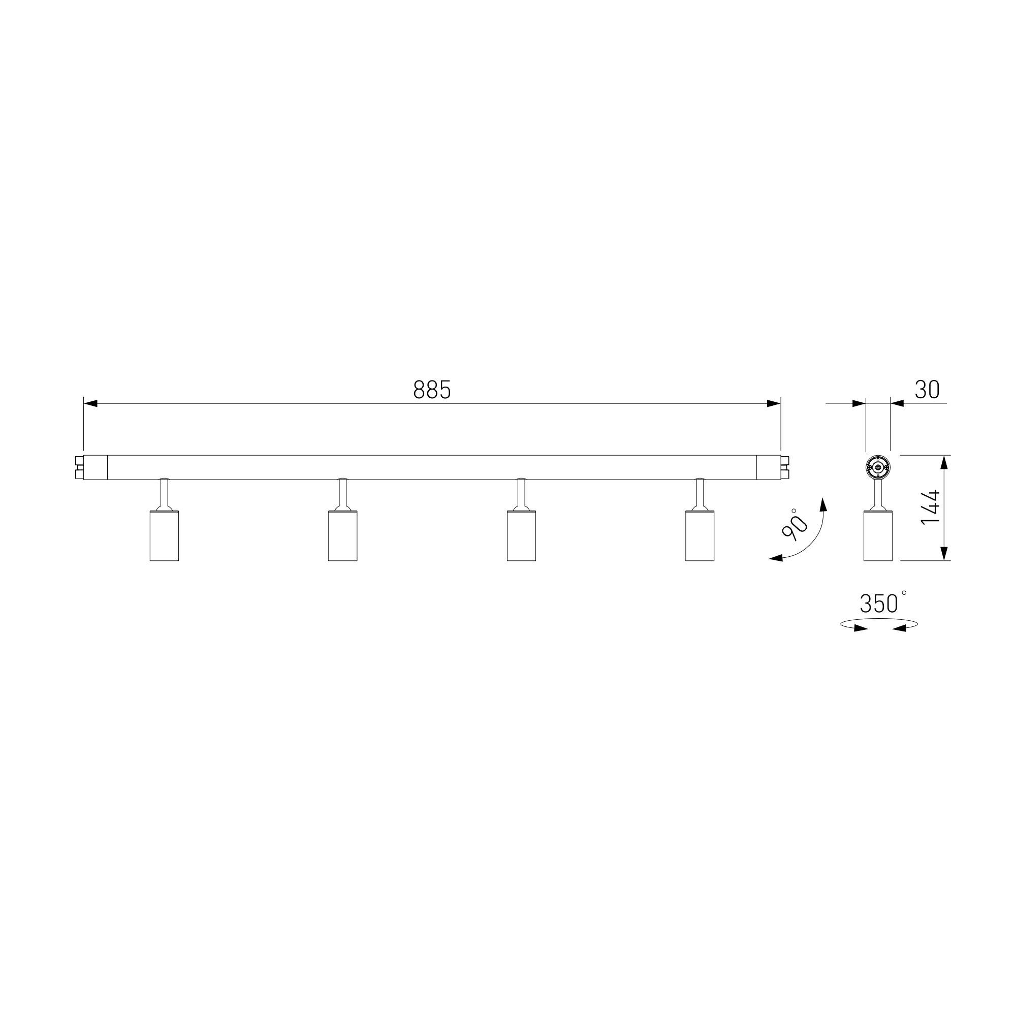 Трековый светодиодный светильник Elektrostandard Module System 85177/01 18W 3000K черный фото 7