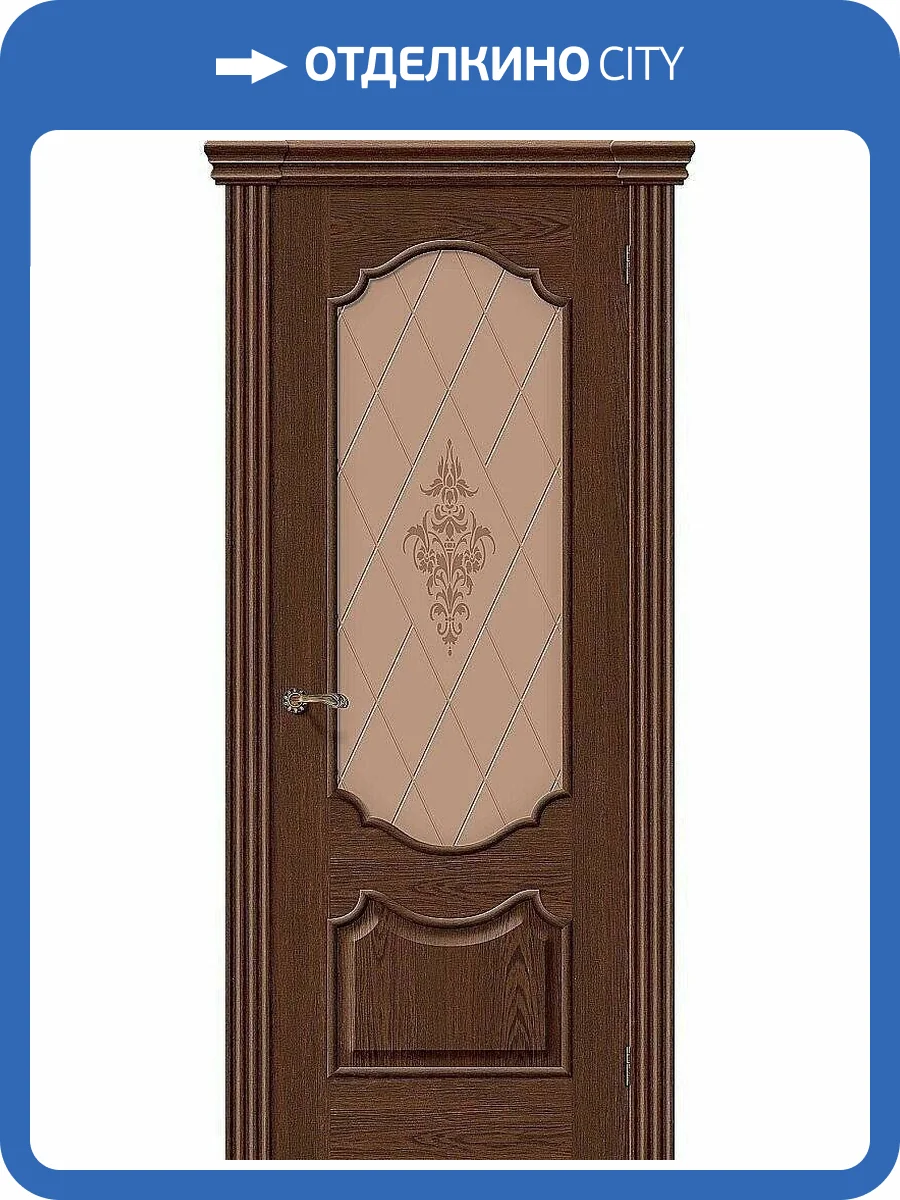 Межкомнатная дверь Bravo 001-0411 Париж Т-32 Виски 2000x900 фото 2