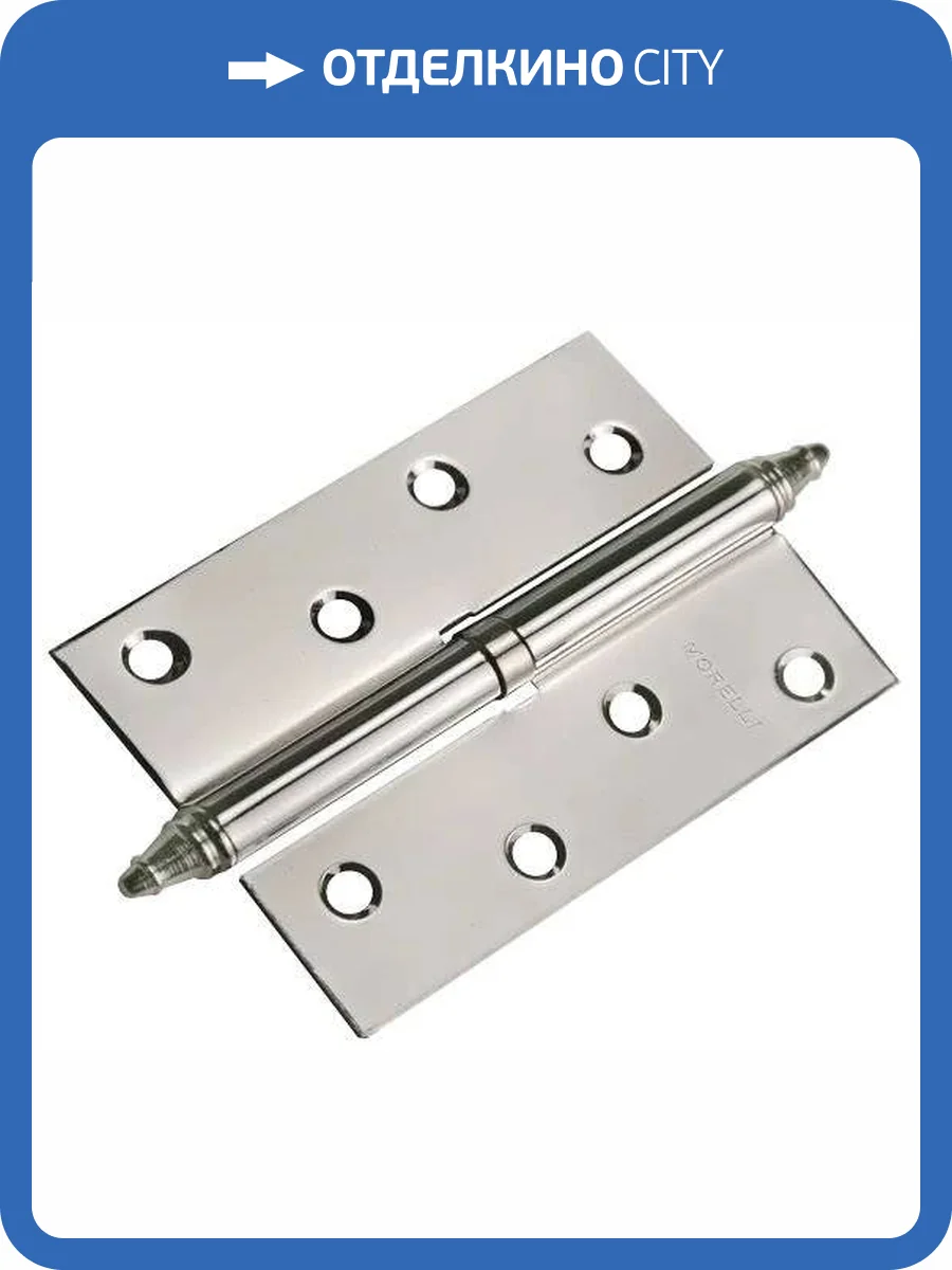 Петля Morelli MS 100X70X2.5 R SN матовый никель, правая, врезная фото 3