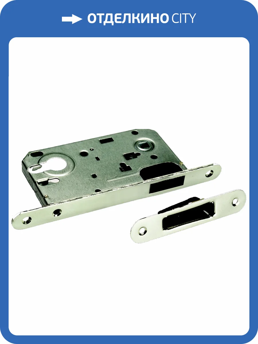 Межкомнатная защелка Morelli MAG 2085 магнитная (под евроцилиндр) MAG 2085 SN (Никель) фото 2