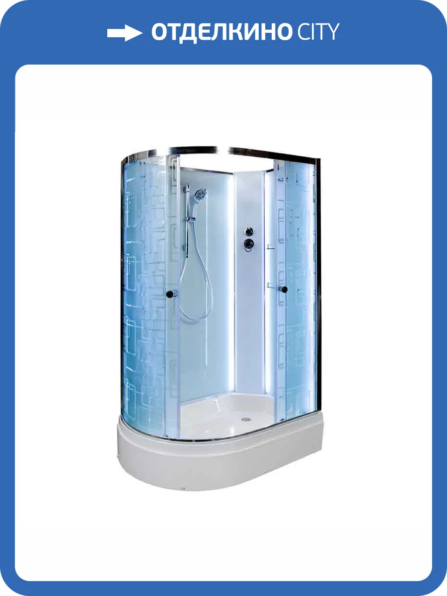 Душевая кабина AvaCan EM2712RNLED с подсветкой, 120x80x210 фото 14