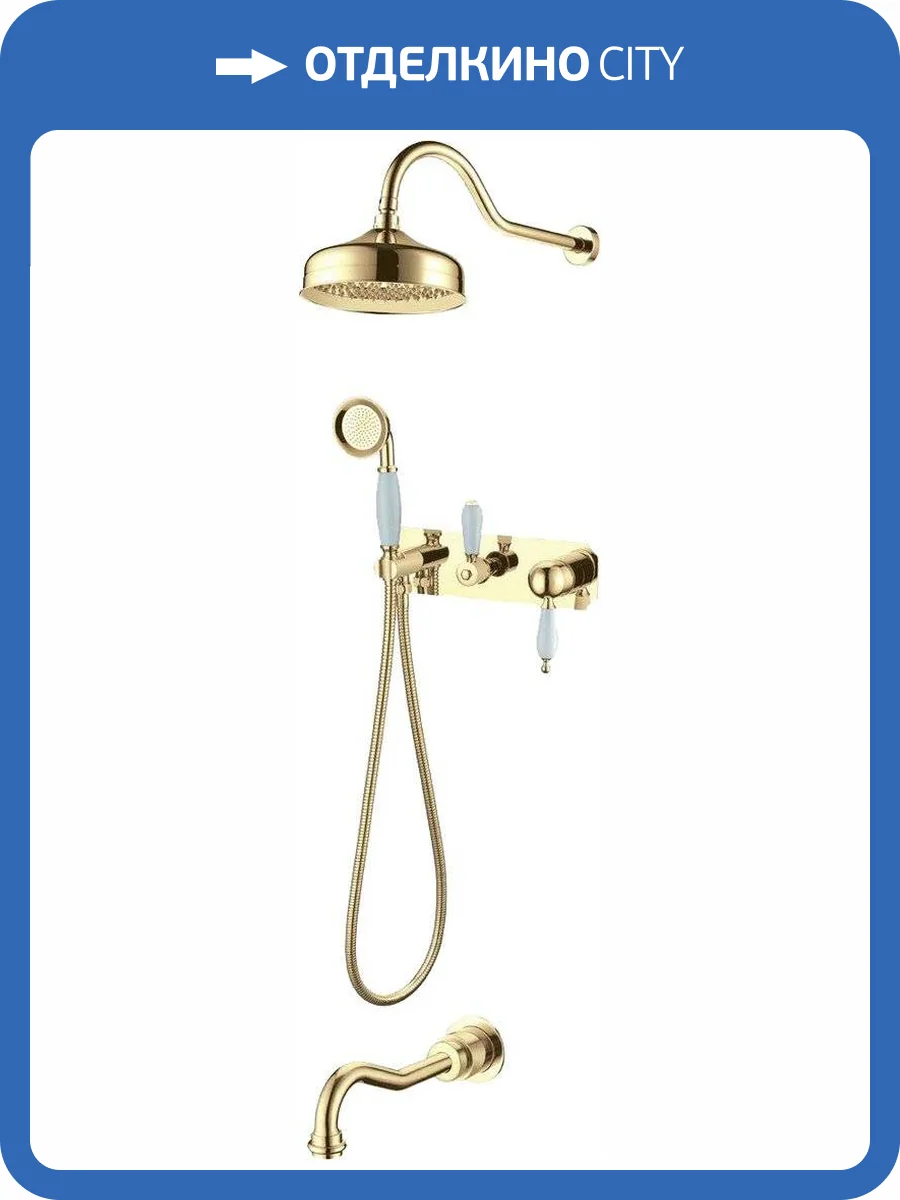 Душевой комплект Boheme Tradizionale Oro 288 с внутренней частью фото 3