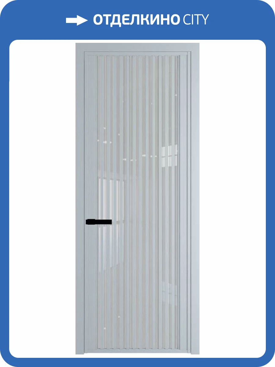 Межкомнатная дверь Profil Doors 3 AGP цвет профиля Серебро, стекло безопасное 6 мм страйп 600x2000 фото 2