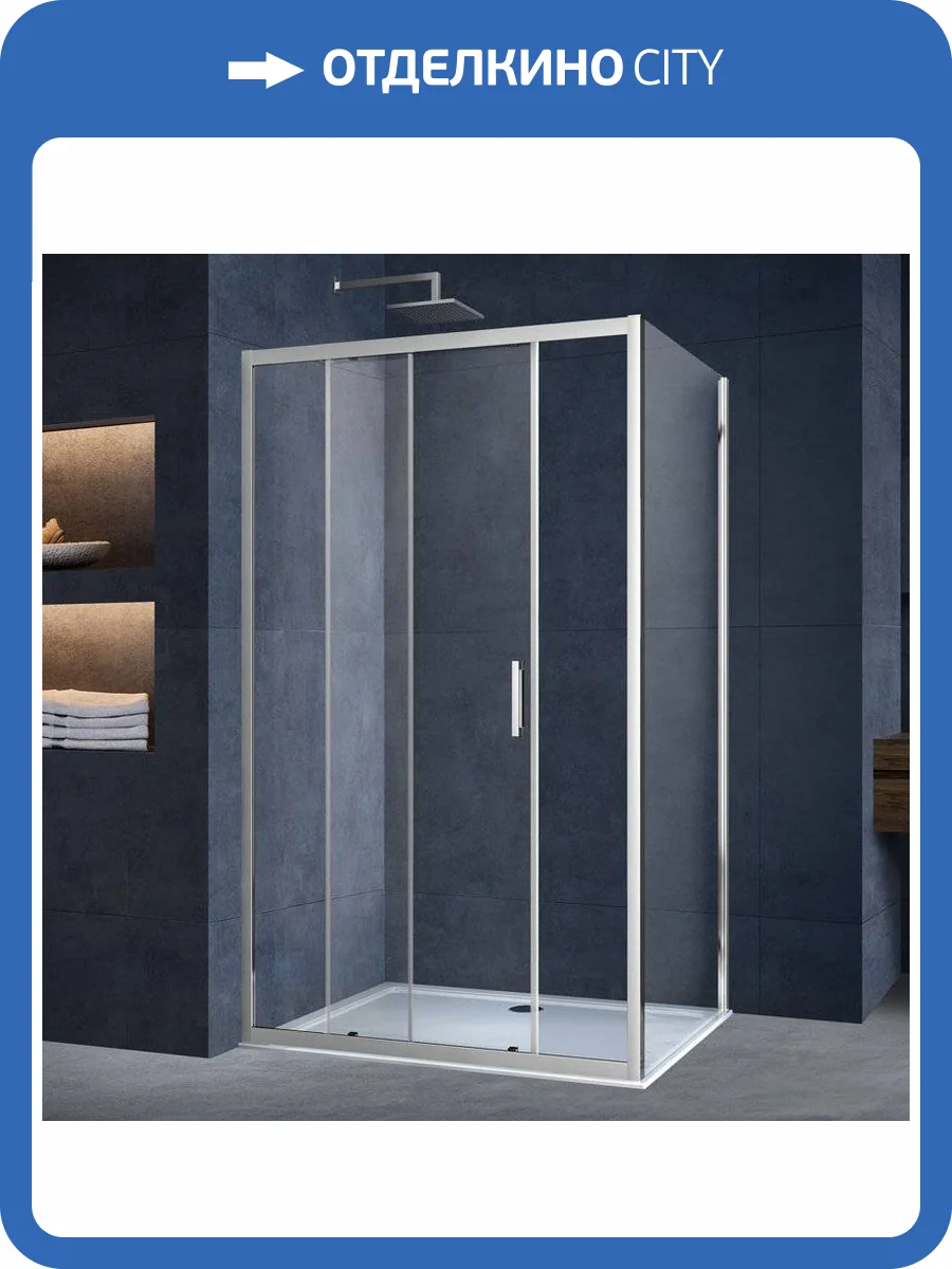 Душевой уголок Vincea Alpha VSR-3AL9011CL 110х90 см, профиль хром фото 10