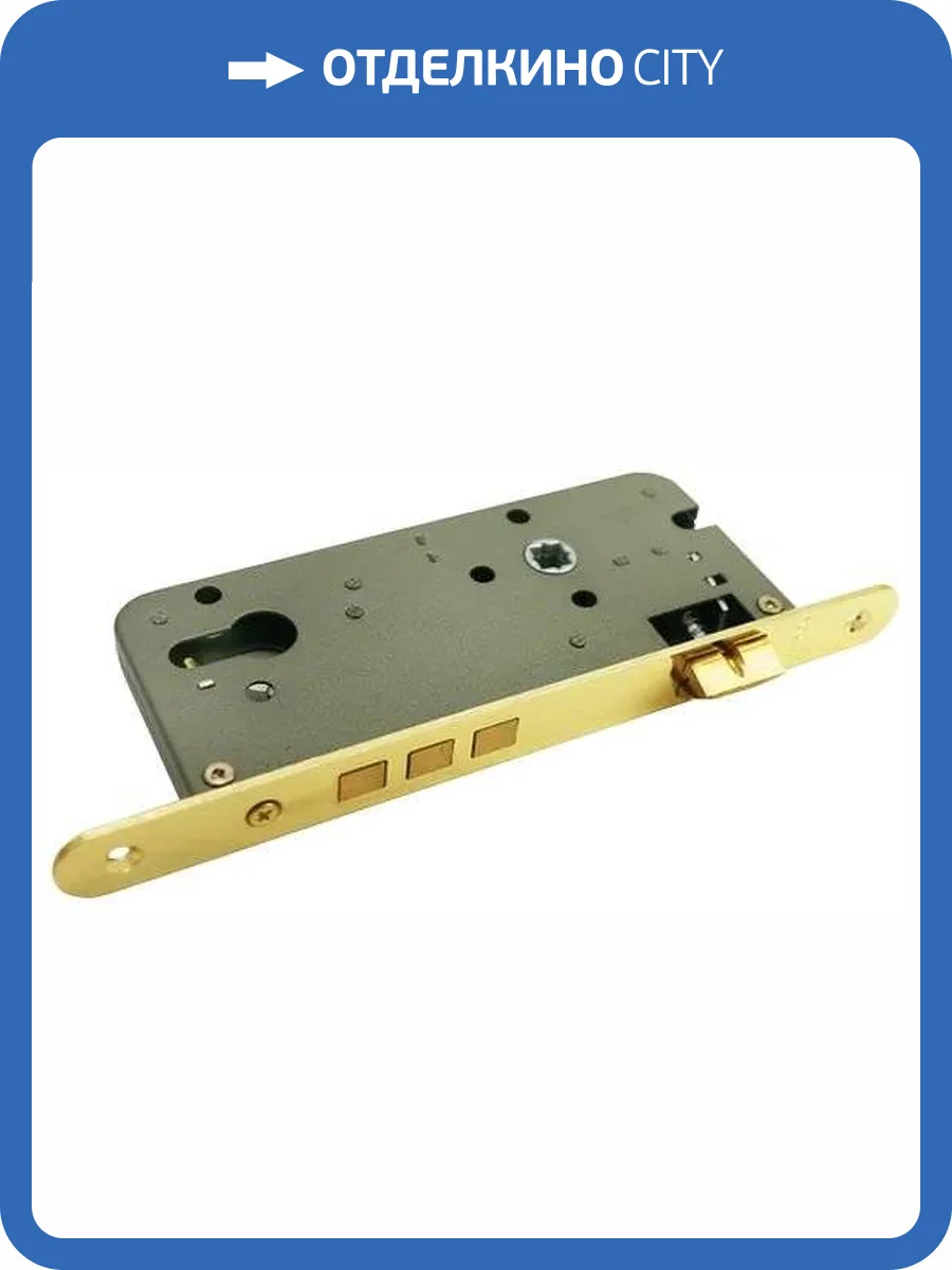Замок Morelli OL03 PG золото, с тремя ригелями фото 3