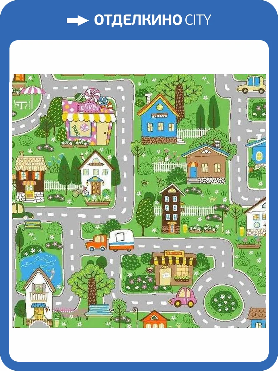 Ковролин Нева Тафт Полотно Принт Дороги 93;13 (рулон: 3x30=90 м2) фото 2