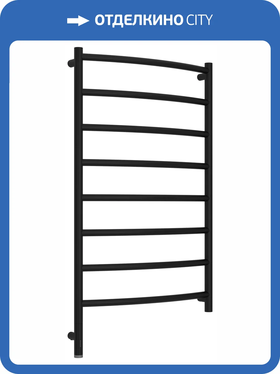 Полотенцесушитель электрический Сунержа Галант 3.1 31-6000-1060 Матовый чёрный, 100x60 фото 5