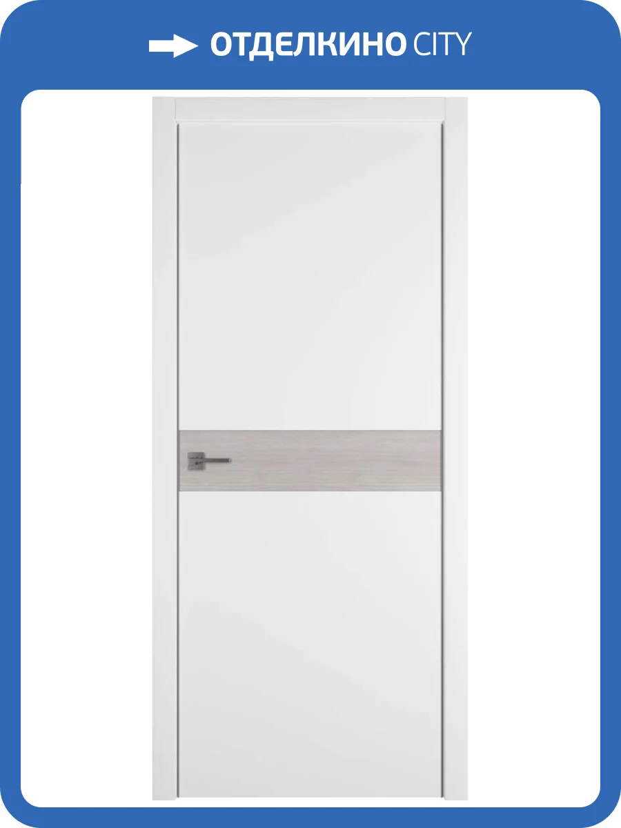 Межкомнатная дверь Владимирская Фабрика Дверей Urban H Emalex Ice вставка Stone oak 700x2000 фото 2