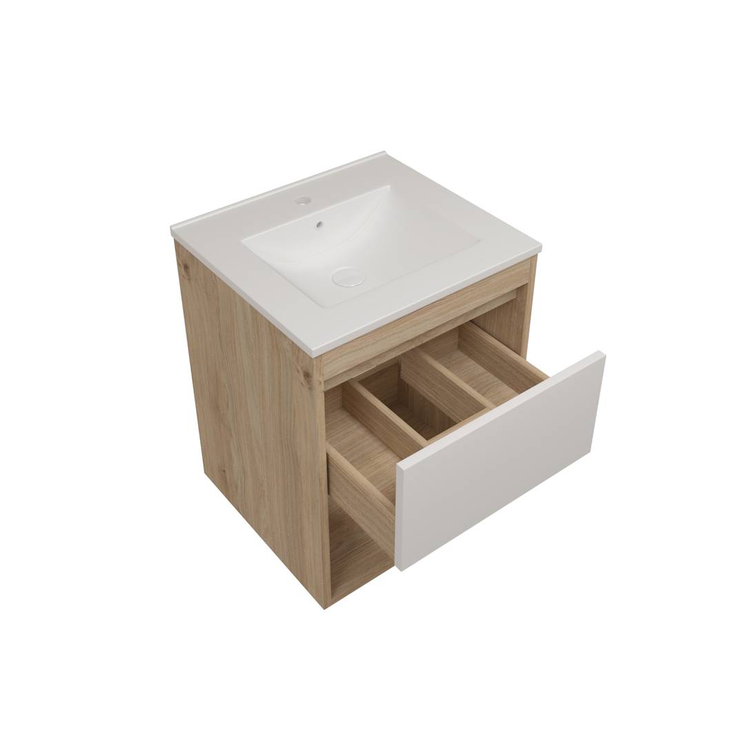 Тумба под раковину Watersense Nancy W00886 дуб, 50 см фото 3