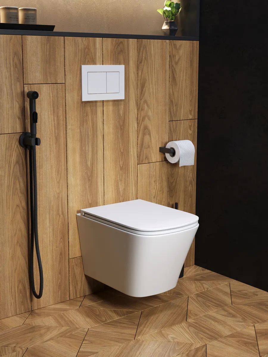 Унитаз подвесной Watersense Eva Vortex W00082 безободковый, сиденье микролифт фото 5