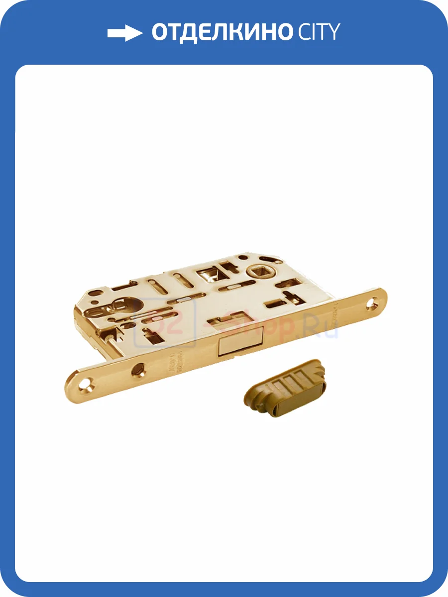 Межкомнатная защелка Morelli M1885P магнитная (под евроцилиндр) M1885P PG (Золото) фото 2