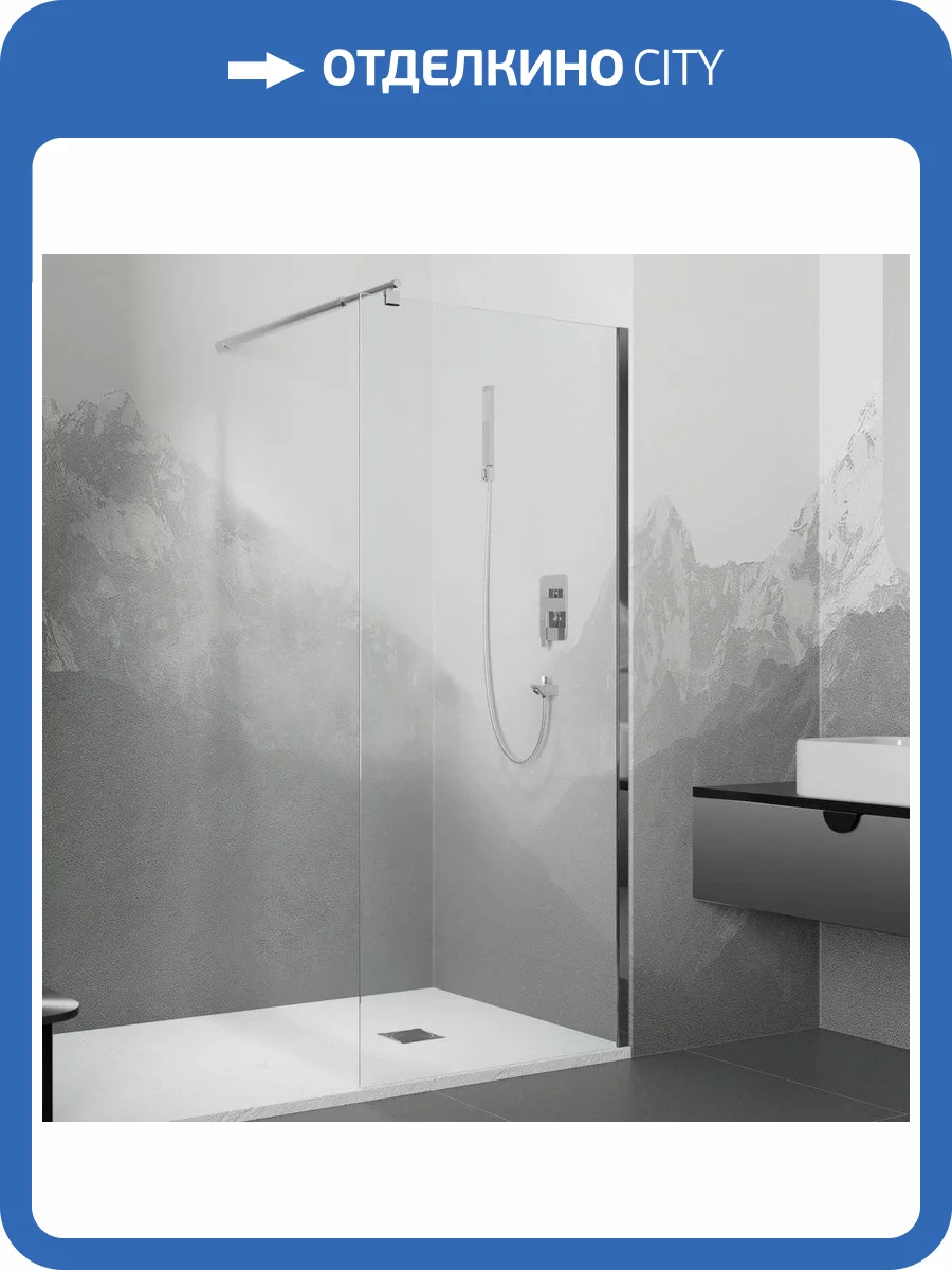 Душевая перегородка RGW WA-002 70x195, стекло прозрачное фото 4