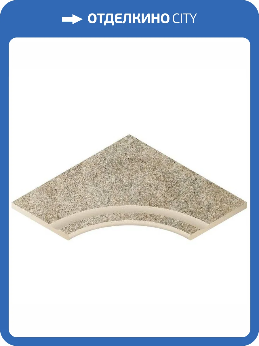 Бордюр Italon Нордика 620090001069 Роуп Бортик С Выемкой Угловой Закругленный 30 60x60 фото 5