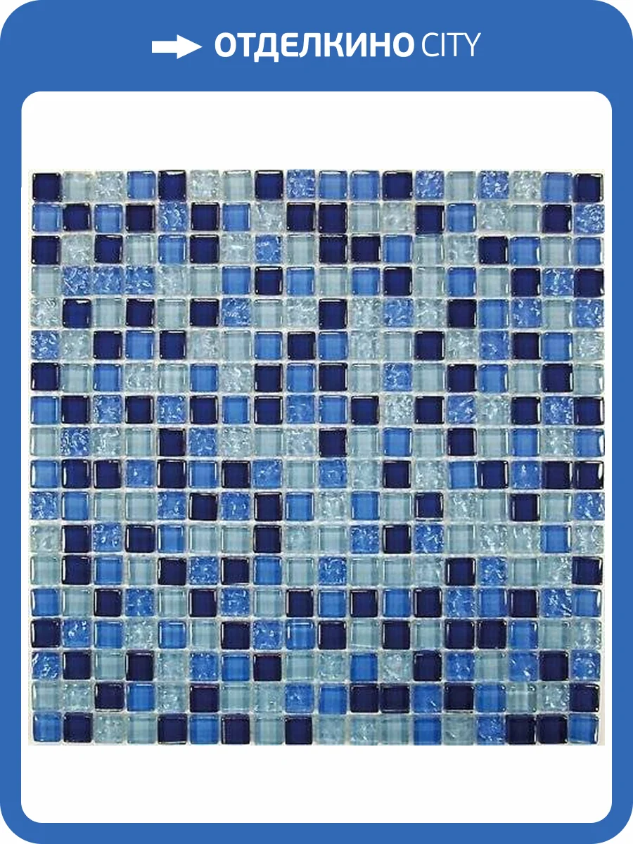 Мозаика Bonaparte Blue Drops (1.5x1.5) 30x30 фото 2