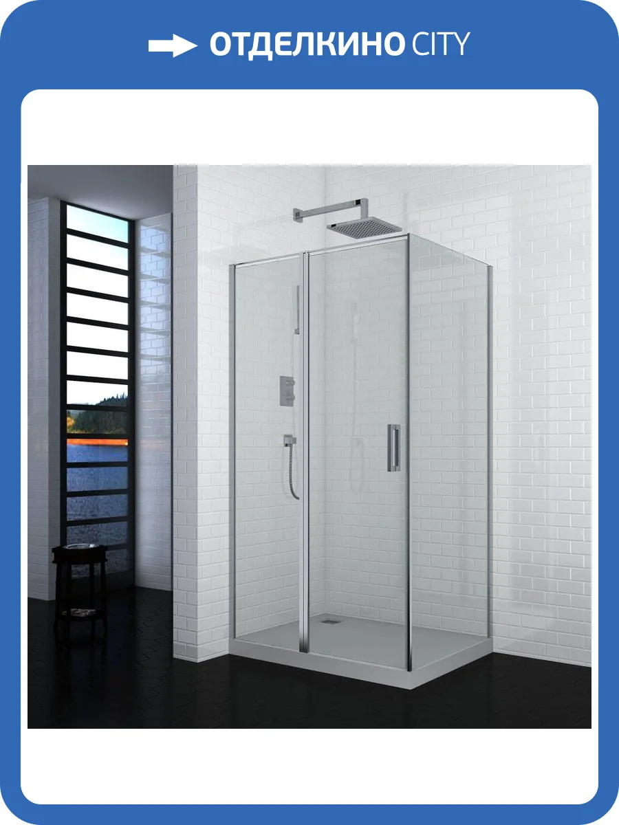 Душевой уголок Cerutti Spa Victoria 120 120x90, профиль хром фото 4