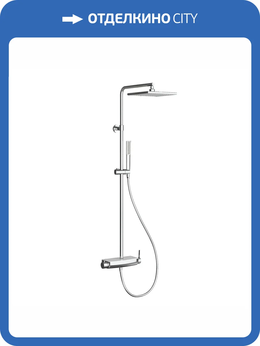 Душевая стойка Teska Mira DK2922C белое стекло фото 3