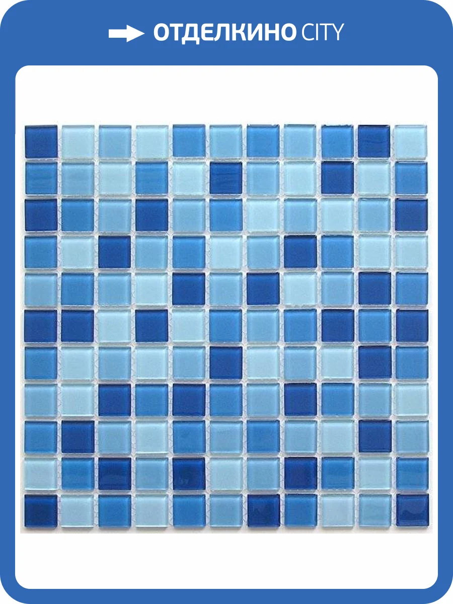 Мозаика Bonaparte Navy Blu (2.5x2.5) 30x30 фото 2