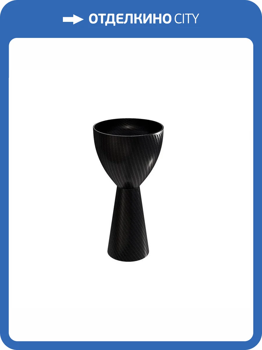 Раковина Abber Karbon AK2003 напольная, 45 см, черная фото 8