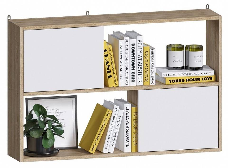 Полка настенная МФ Jazz ПД 1СБ ПД-1СБ Дуб сонома Белый