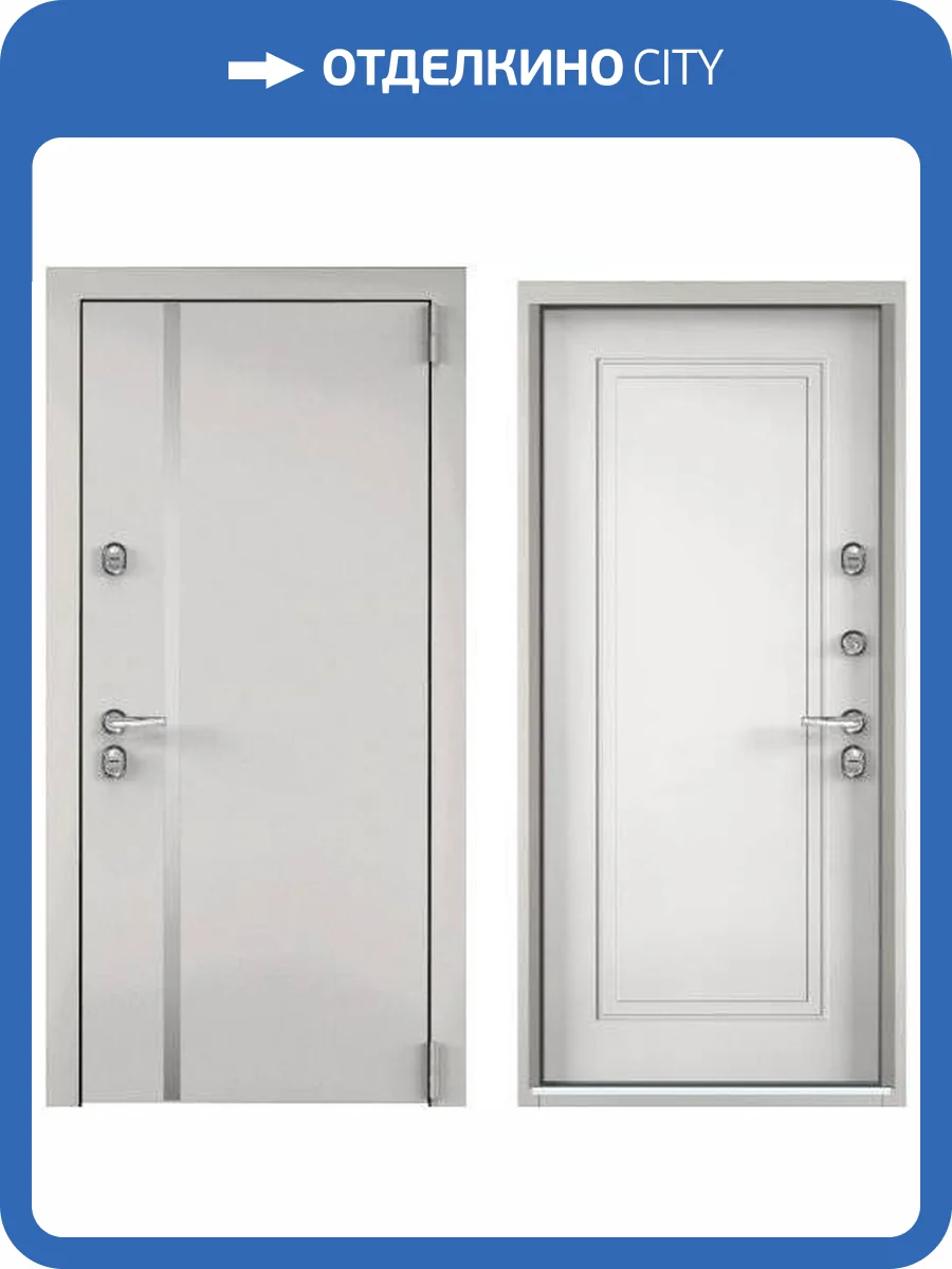 Входная стальная дверь Torex SNEGIR ARCTIC MP 3330994 Колоре бьянко/Белый (арт. КТ Белый) 2000x880 фото 2