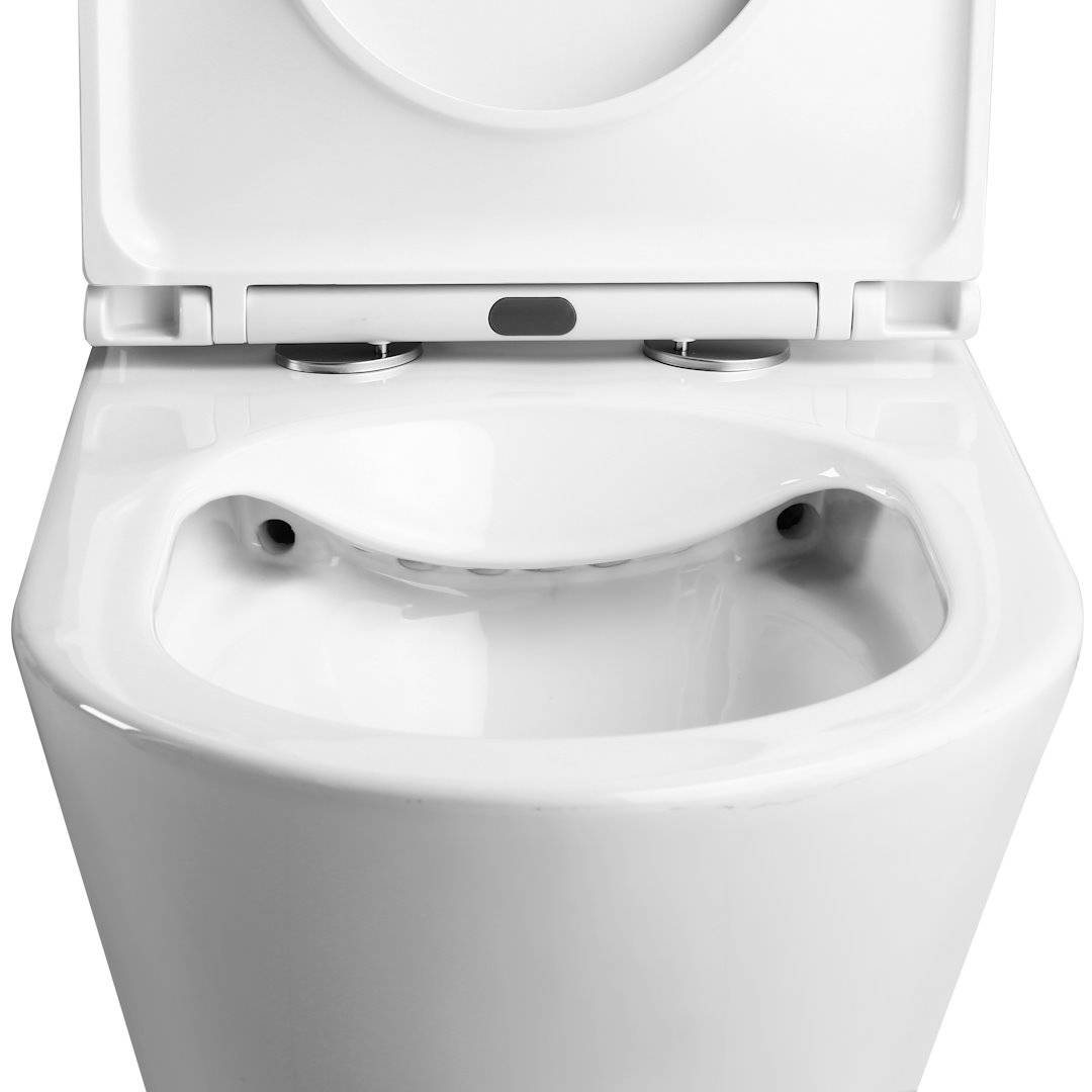 Унитаз-компакт Watersense Belinda Pro W00119 безободковый, сиденье микролифт фото 5