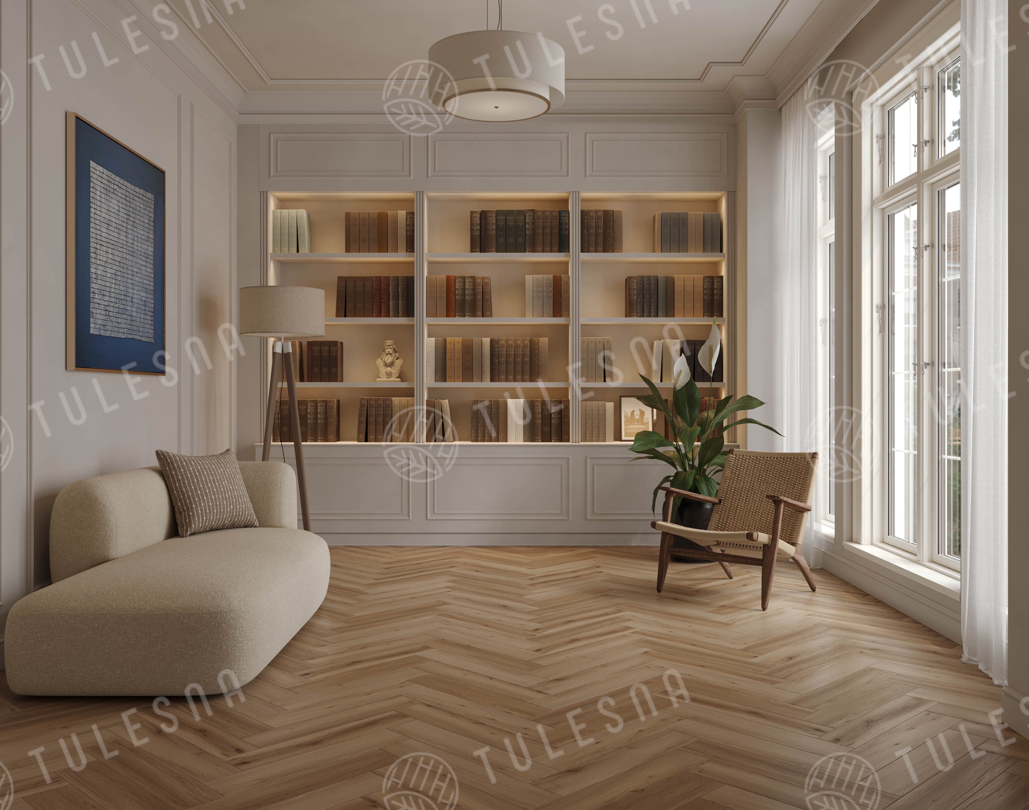Ламинат Tulesna Селена Паркет (Selene Parquet) 12/34 4V LF504-17 Корковадо 121x605 фото 4