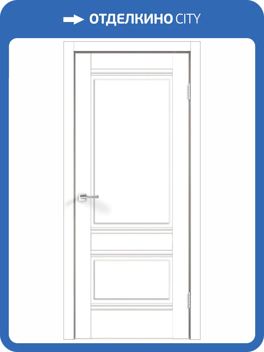 Дверное полотно экошпон VellDoris ALTO 2P VD810005 Глухое Белый Эмалит 600x2000 фото 2