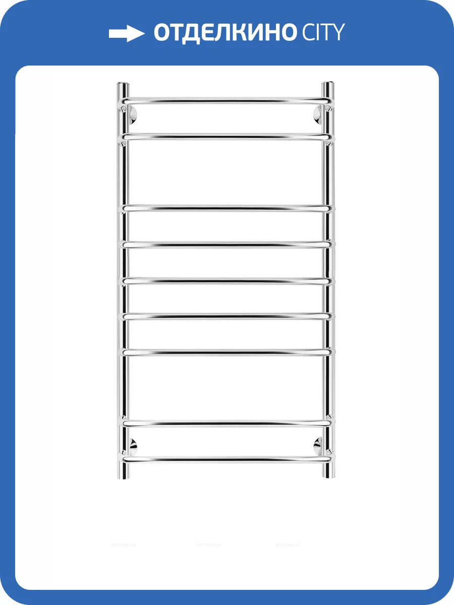 Полотенцесушитель водяной Secado Мерида 4603777445560 2 120x40, хром, с комплектом подключения фото 3