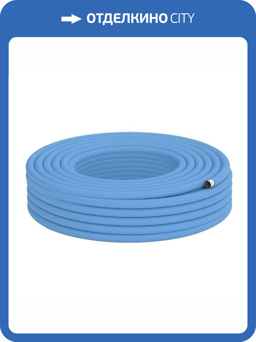 Гофрированная труба из нержавеющей стали Lavita HFP15A, термообработанная в п/э оболочке, синяя (50м бухта) фото 3
