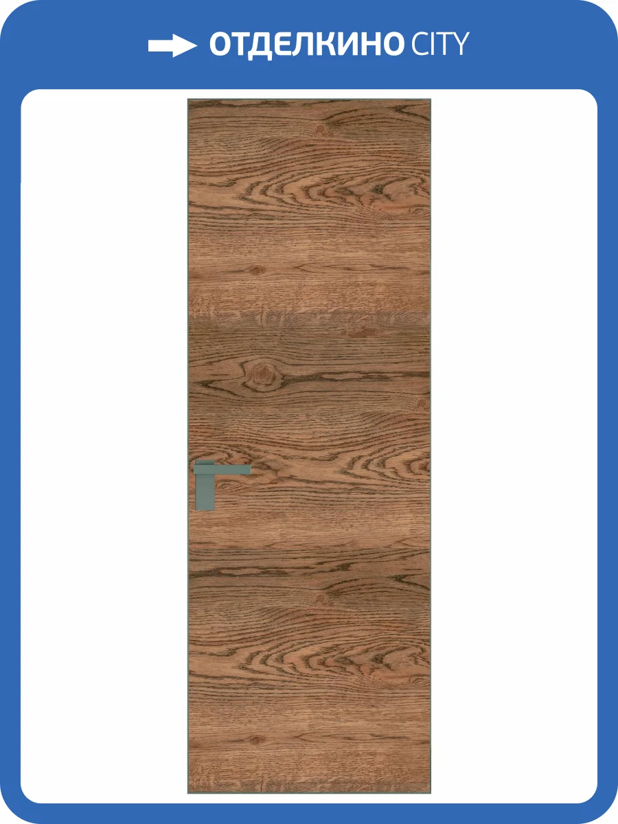 Межкомнатная дверь Profil Doors 1 AGK цвет профиля Зеленый воск, алюминиевая панель орех 700x2000 фото 2