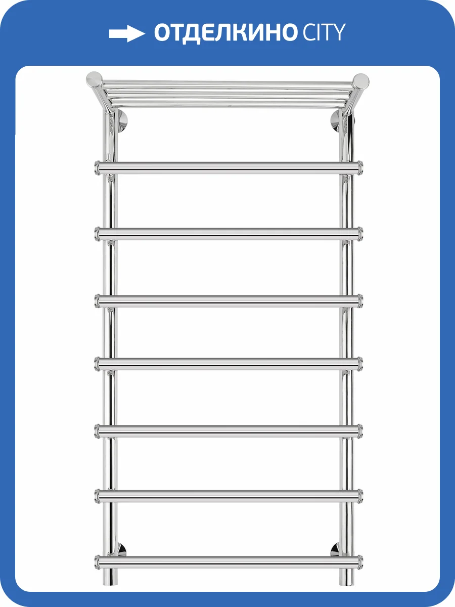 Полотенцесушитель электрический Secado Турин 1 СП 100х50, хром, R фото 5