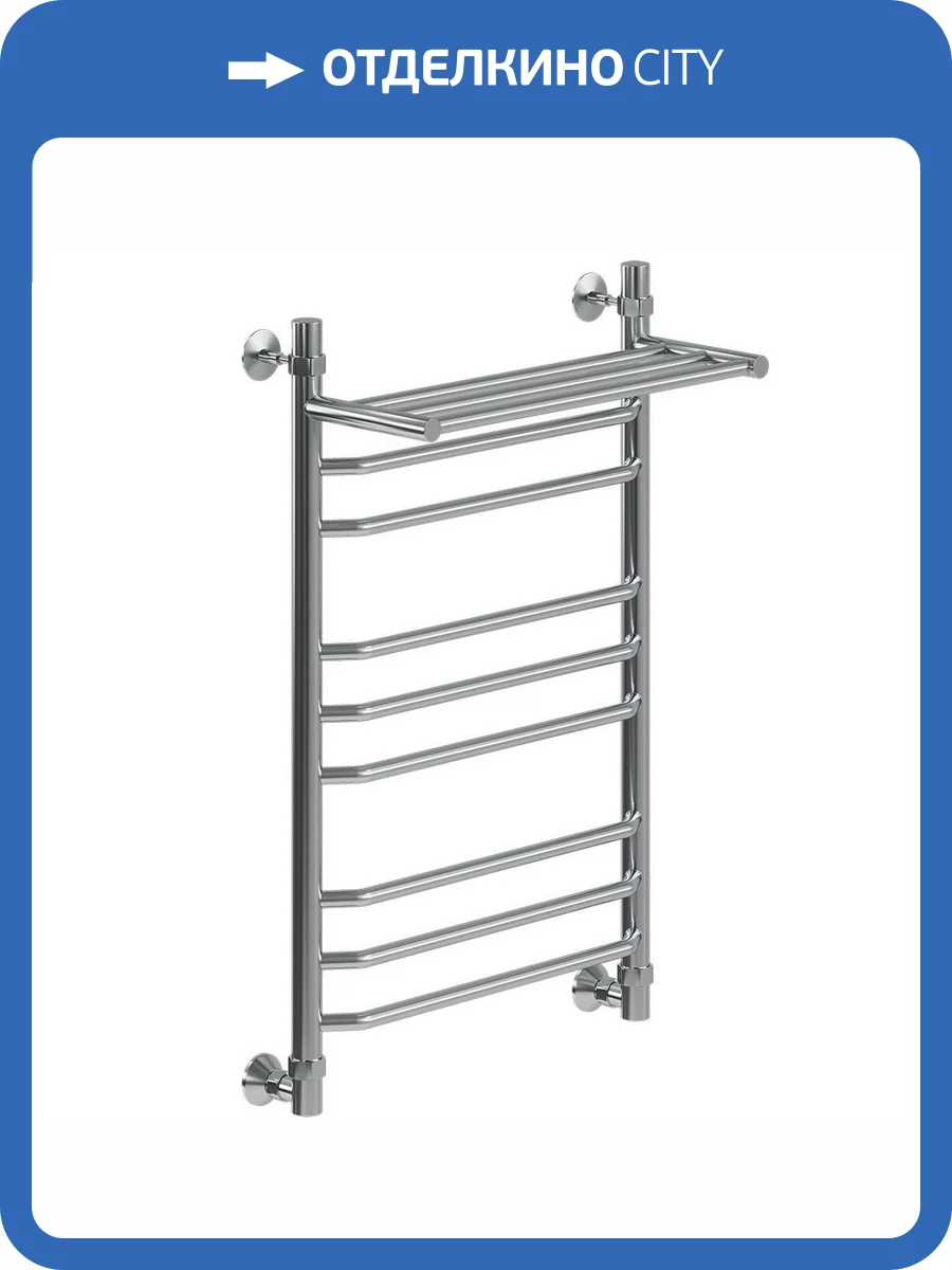 Полотенцесушитель водяной Ника Trapezium ЛТ (Г2) ВП 80/50, хром фото 4