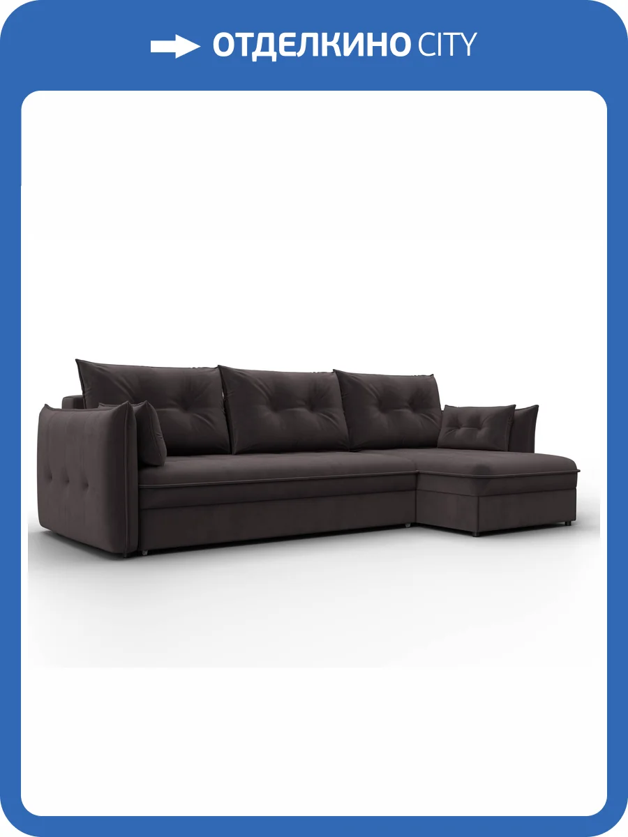 Диван угловой Лига Диванов Лига-100 133682 Коричневый фото 11