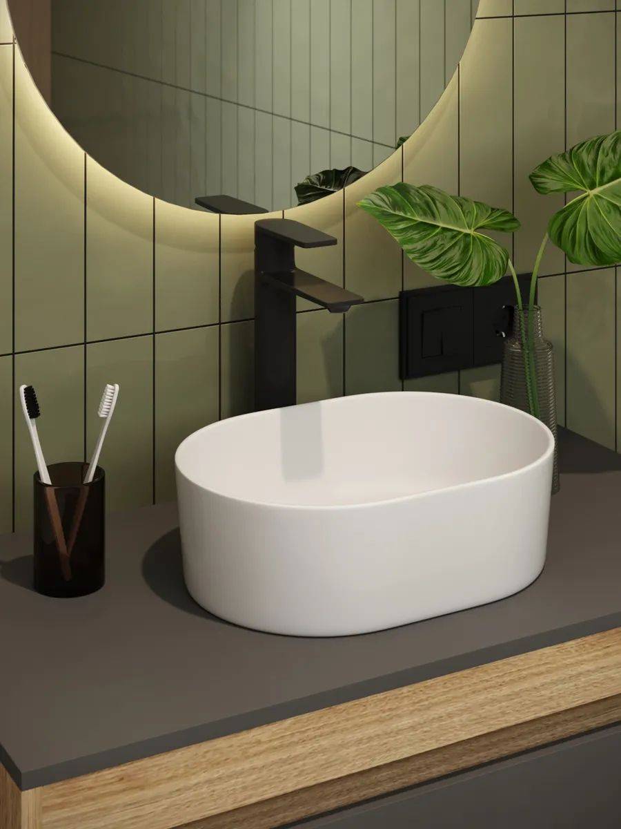 Смеситель для раковины Watersense Jessie W00338 черный матовый фото 5