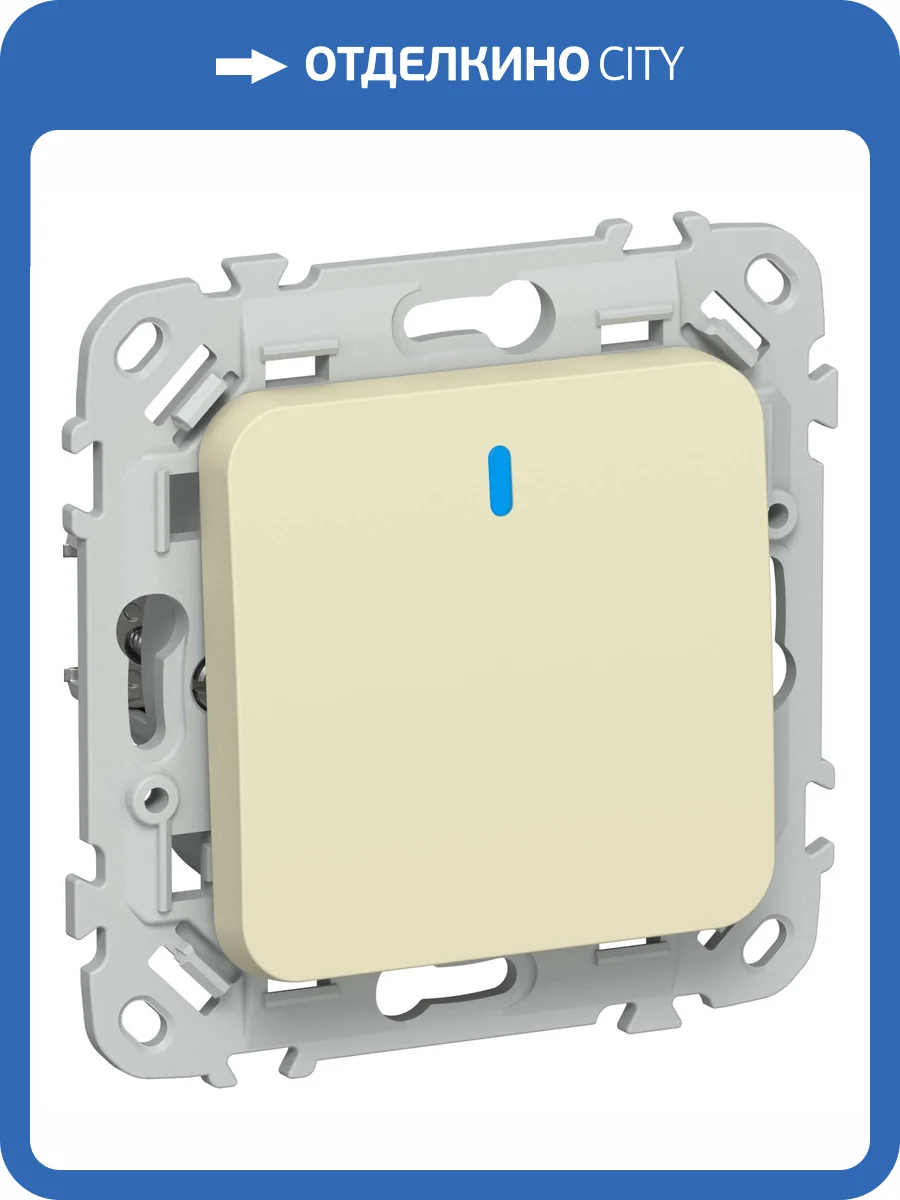 Выключатель 1-клавишный проходной IEK Flite FI-V12-1-10-1-K87 навахо фото 2