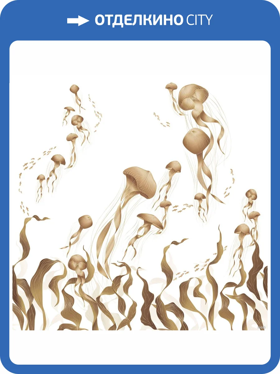 Фреска Ortograf Fancy 35055 Морские медузы Флорентина Суперфасад FFSO фото 2