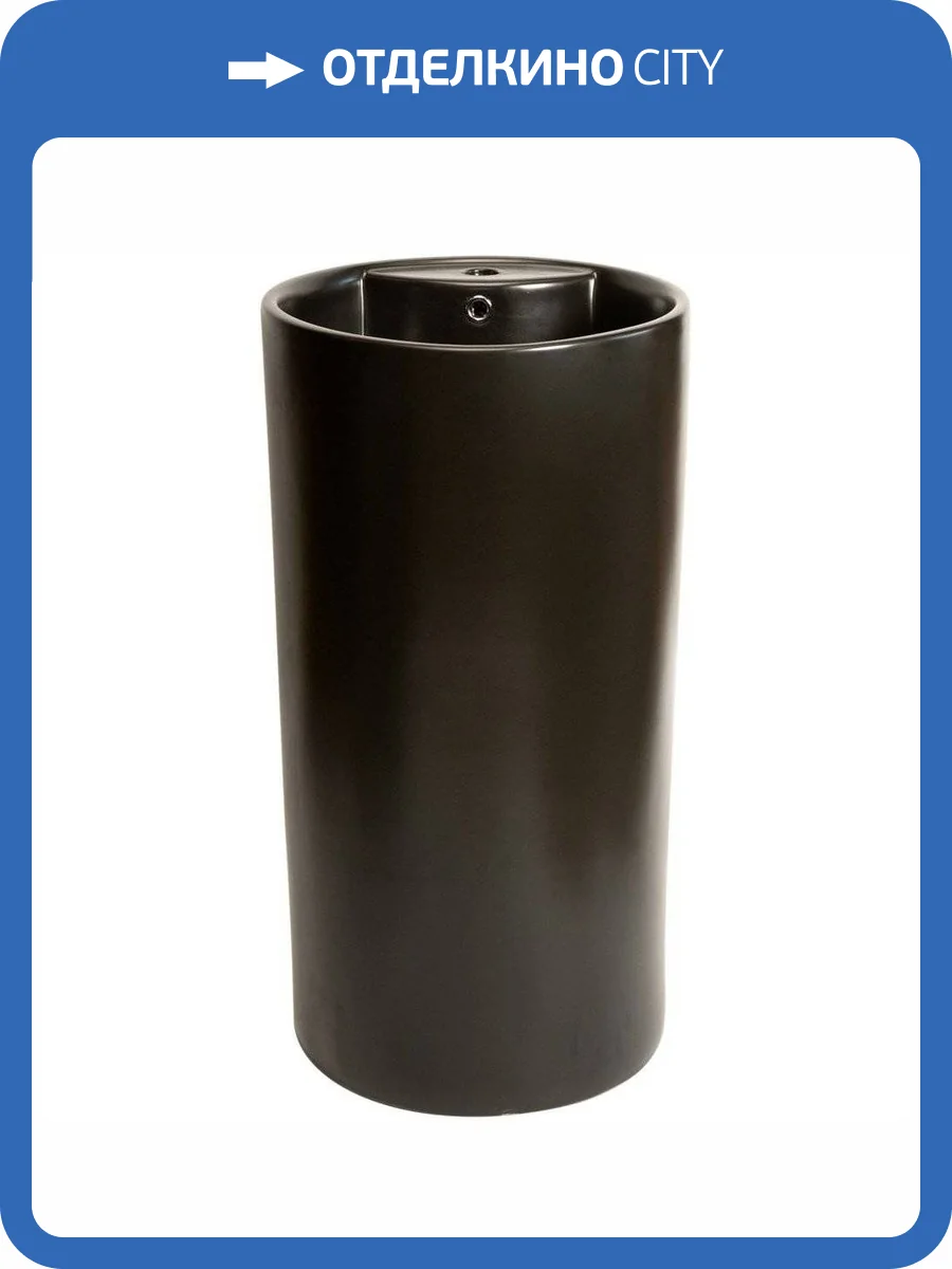 Раковина SantiLine SL-4003MB 45 см, черная матовая фото 4