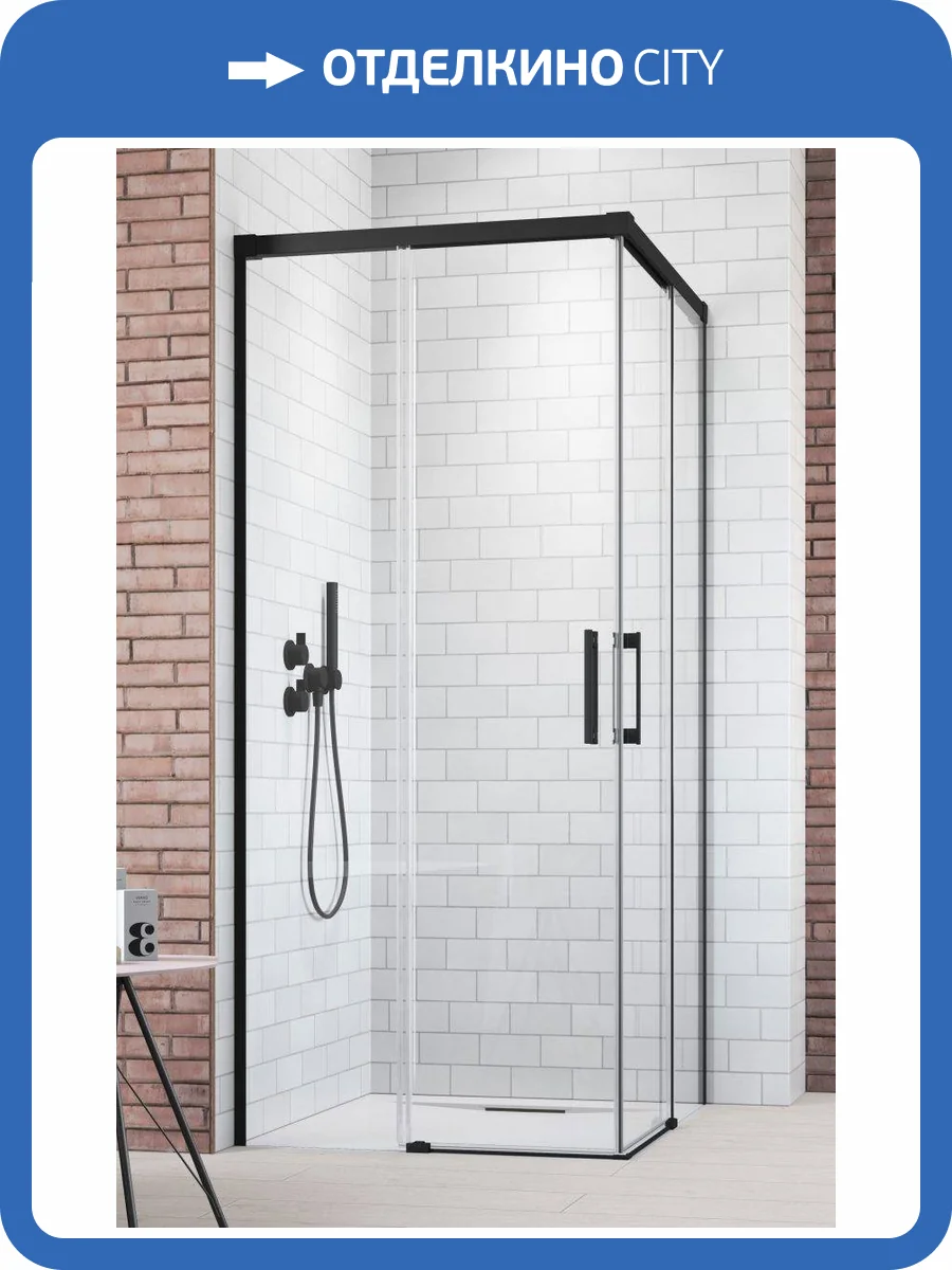 Душевая дверь Radaway Idea Black KDD 100 Right 387062-54-01R Черный, Прозрачное 100x200.5 фото 2