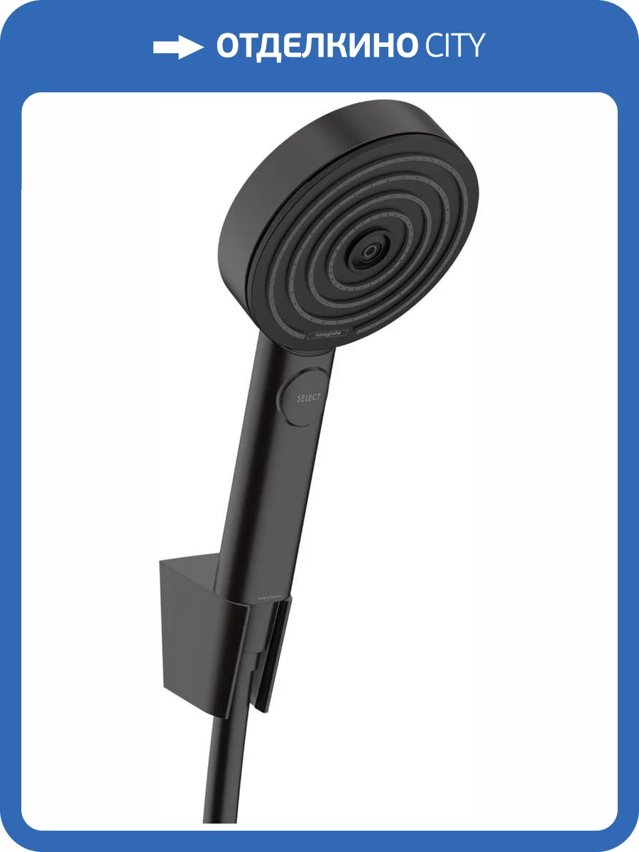 Душевой гарнитур Hansgrohe Pulsify Relaxation 24303670 105 3jet, черный матовый, 1.6 м фото 3