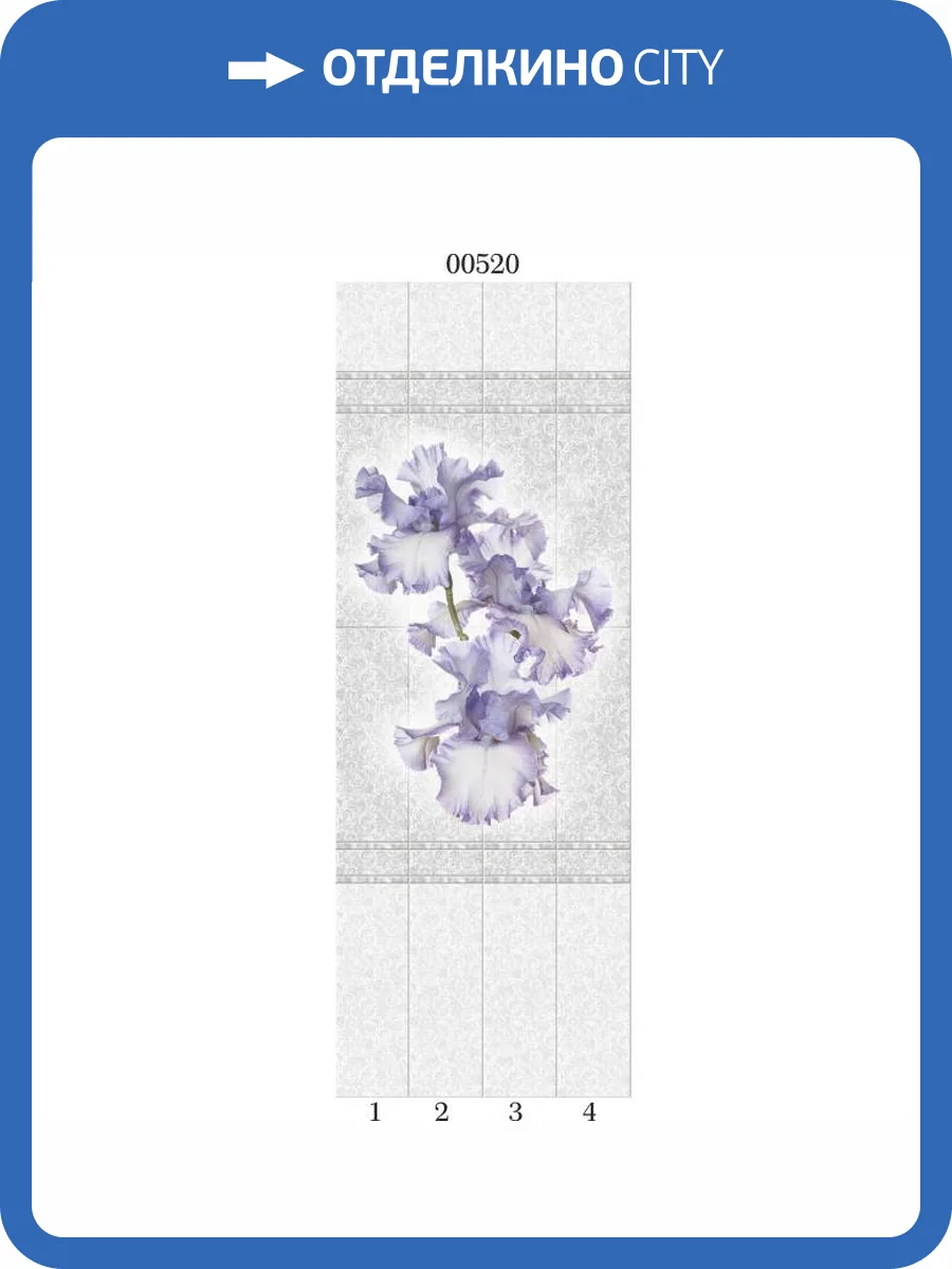 Панель ПВХ Panda Белые кружева 00520 270x25x0.8 фото 2