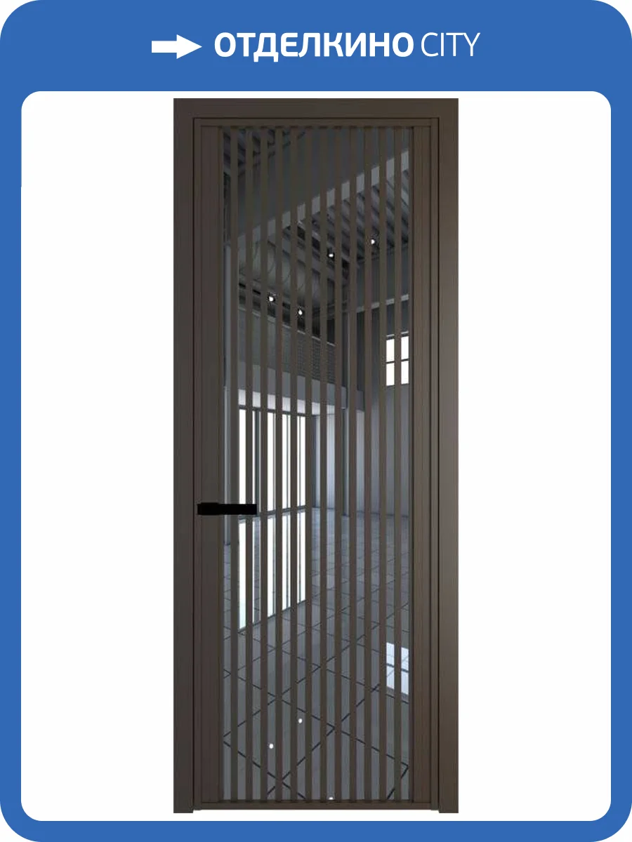 Межкомнатная дверь Profil Doors 3 AGP цвет профиля Деорэ, стекло безопасное 6 мм зеркало 700x2000 фото 2