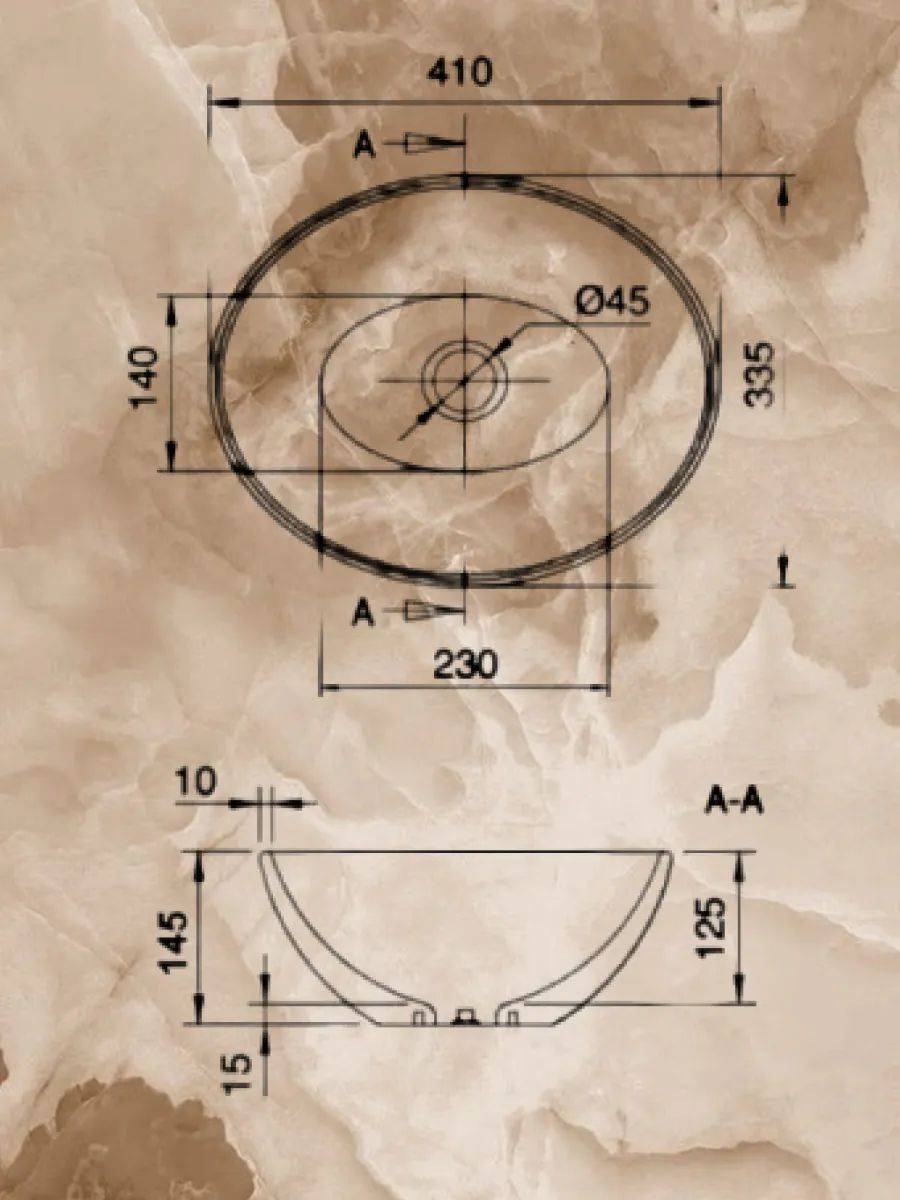 Раковина Watersense Amelia 40 W00065 графит матовый фото 5
