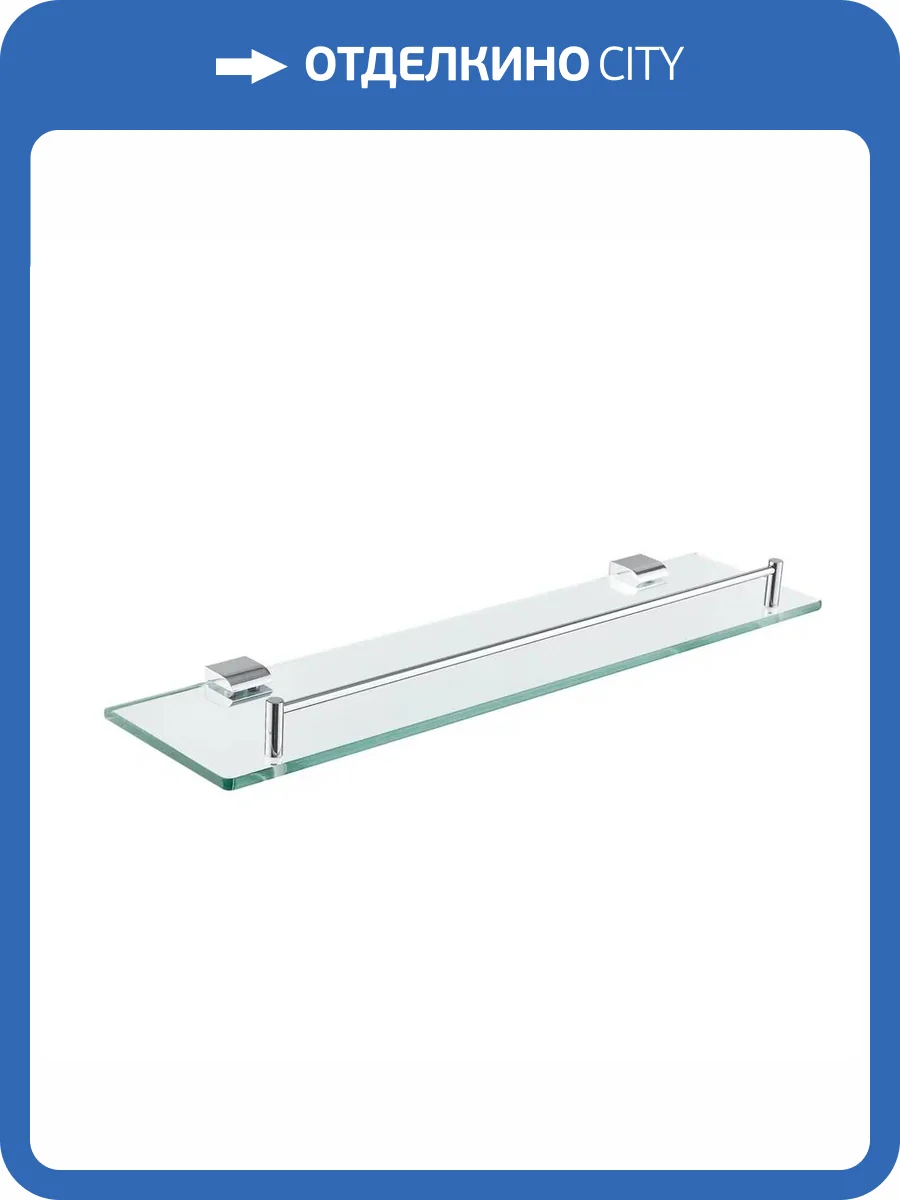 Полка Rose RG1719 стеклянная, хром фото 8