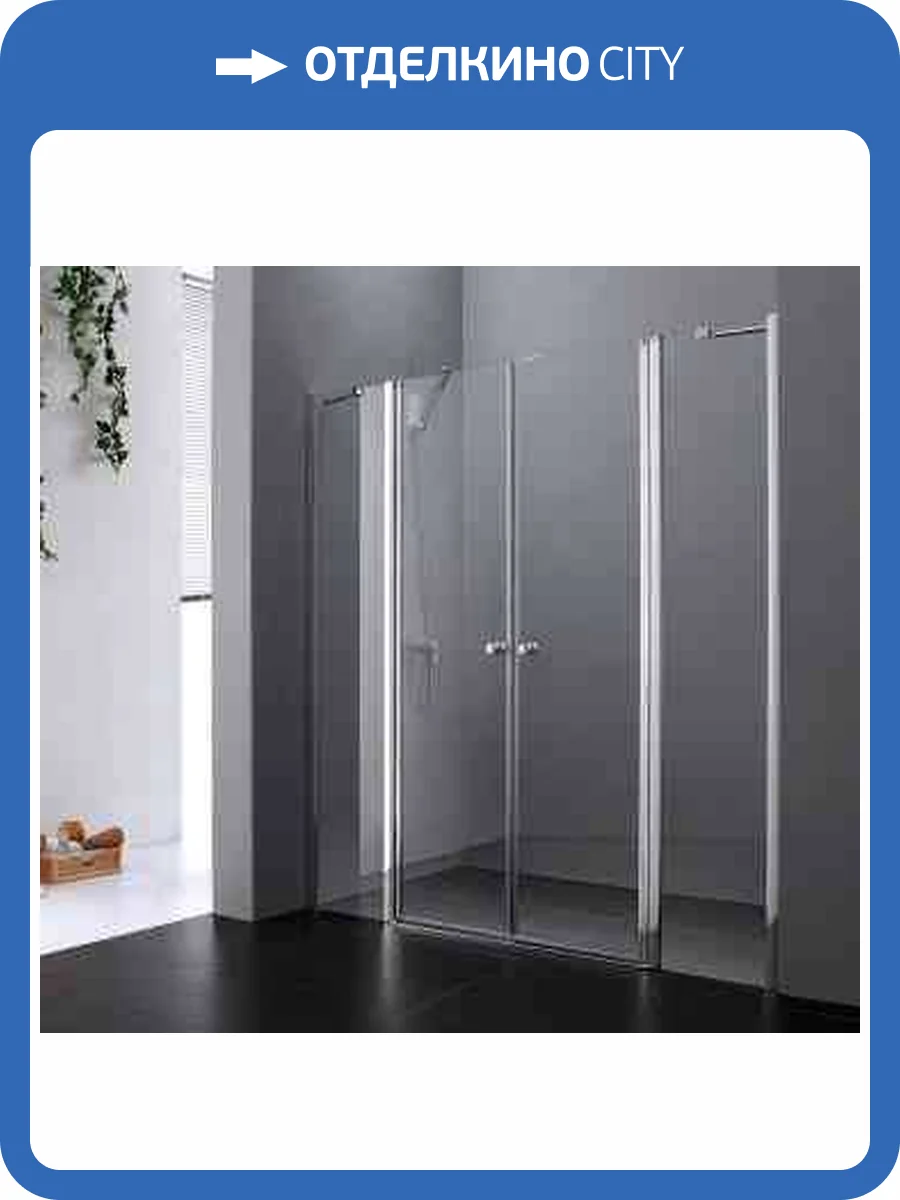 Душевая дверь в нишу Cezares ELENA-W-B-22-240-C-Cr профиль хром, стекло прозрачное, 240x195 фото 6