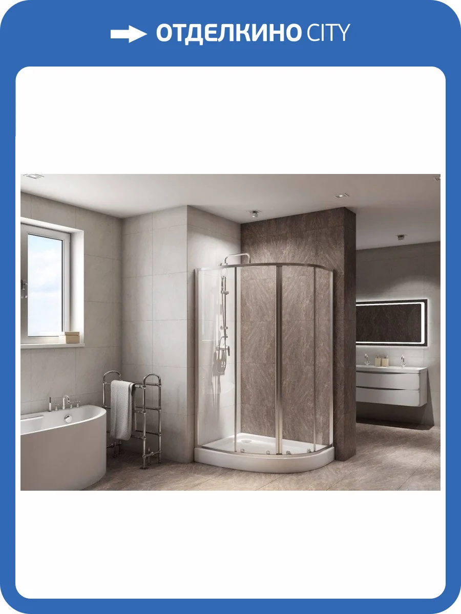 Душевой уголок BelBagno Due RH-2-100/80-C-Cr фото 4