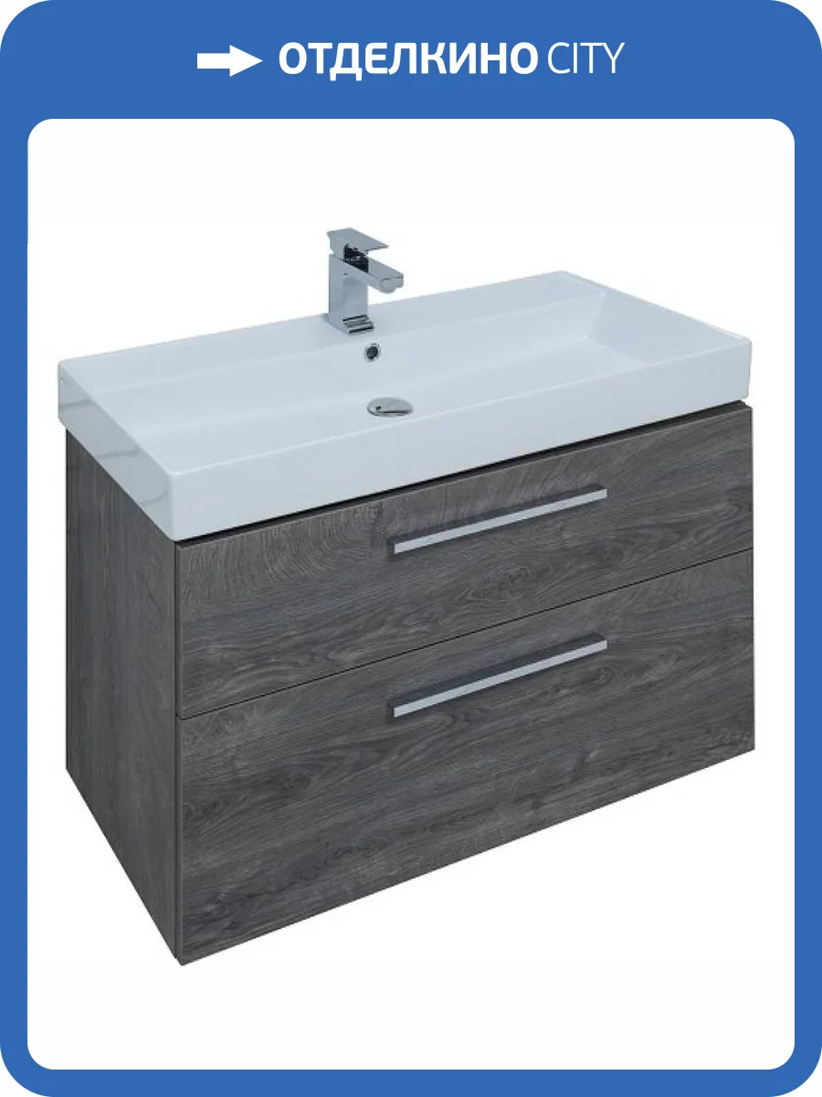 Тумба под раковину Aquanet Nova 85 249921 дуб рошелье фото 4