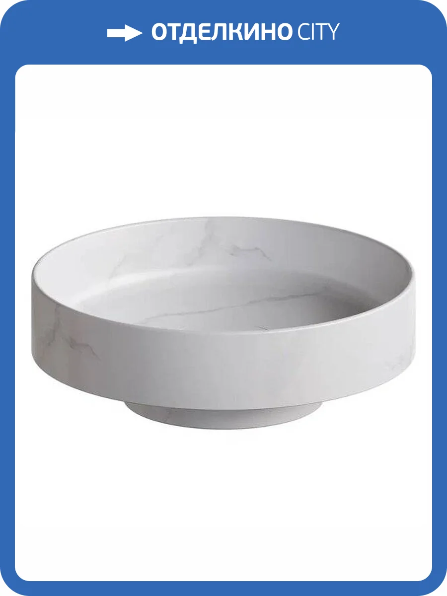 Раковина Boheme Corian 801-CLCT Calacatta накладная, 40 см фото 7