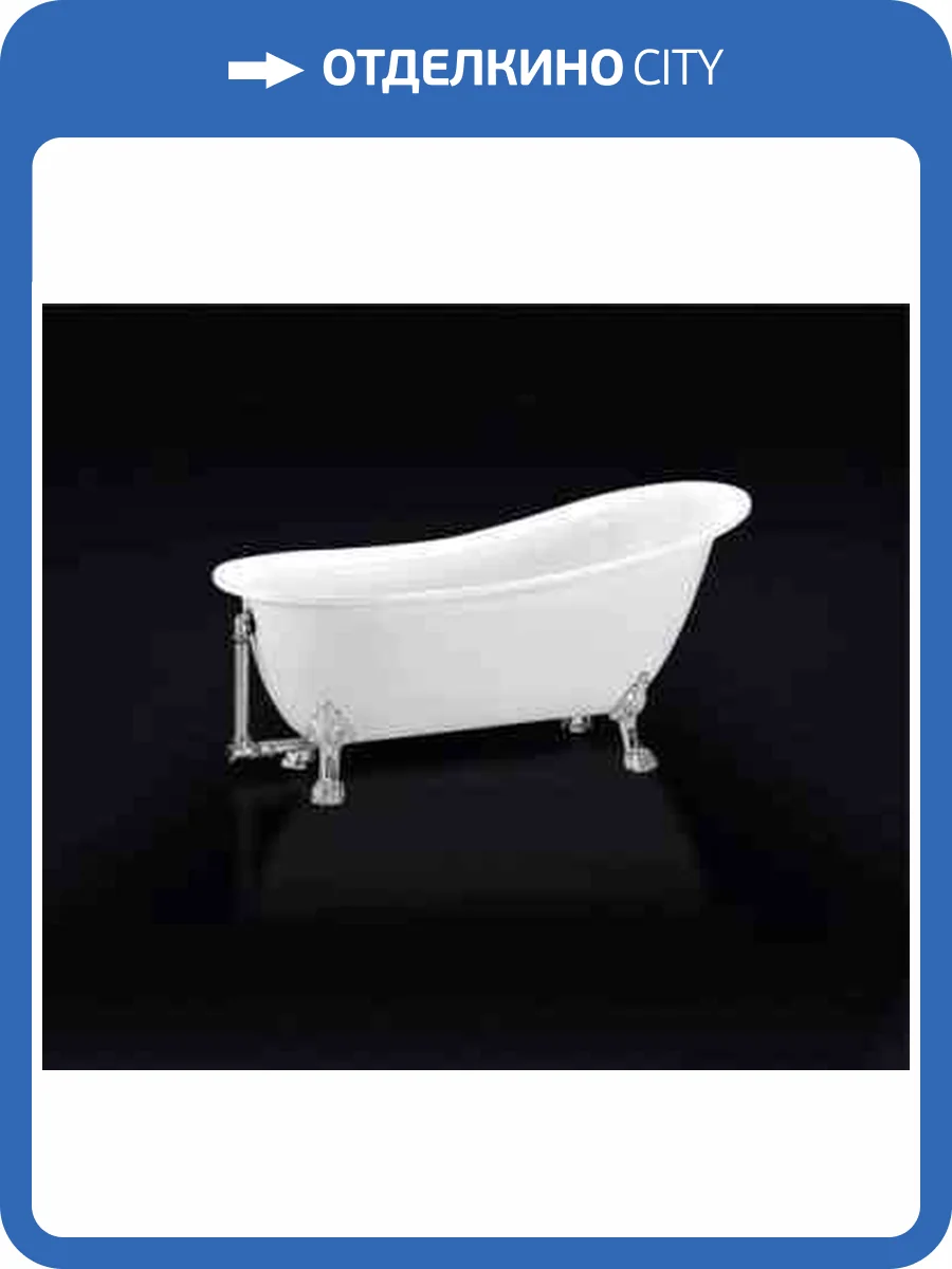 Акриловая ванна BelBagno BB06-1700 белая, без ножек, 170x76 фото 4