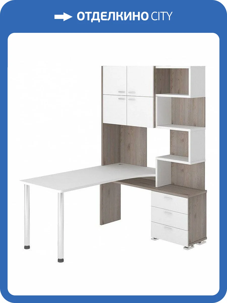 Стол компьютерный Merdes Домино Нельсон MER_SR-500M_160_NBEBE-PRAV фото 2