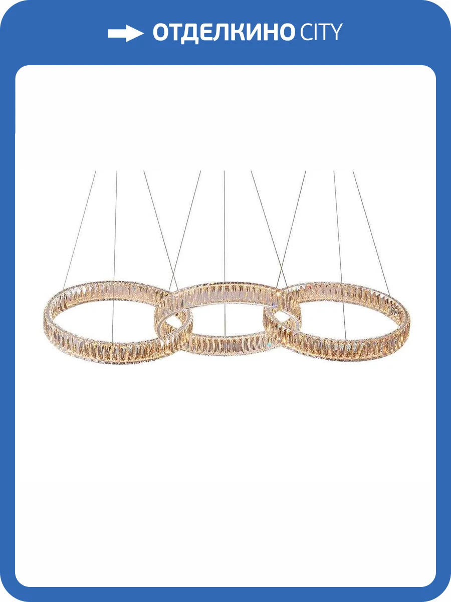 Подвесная светодиодная люстра Newport Crystal 8243N/S chrome фото 3